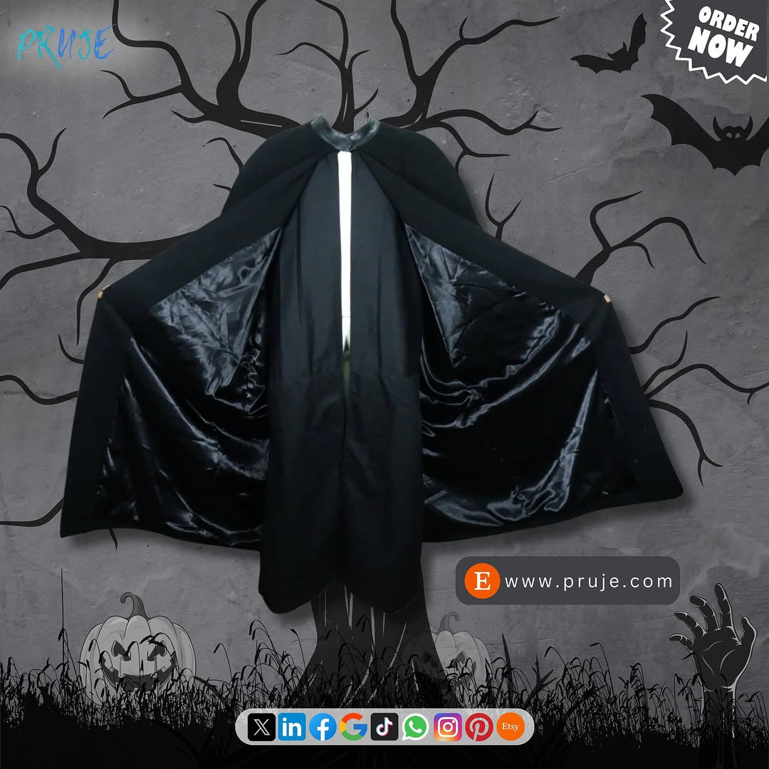 Star Wars Sith Lord Cape – Premium Darth Vader Cosplay Cloak with Satin Lining